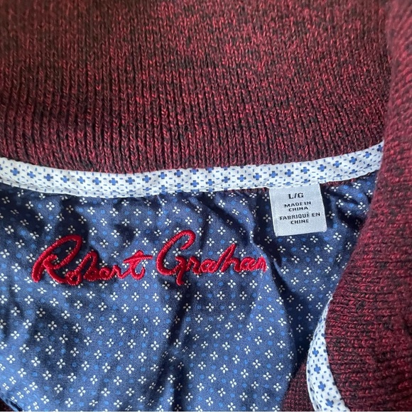 ROBERT Graham 1/4 Zip Long Sleeve Sweatshirt - Picture 5 of 10